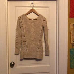 American Eagle Outfitters cream knit sweater